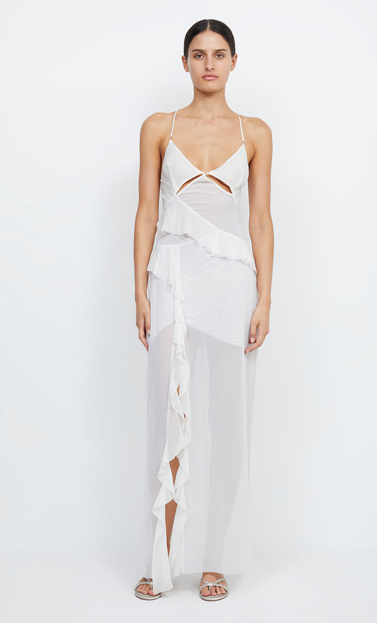 PARADISE CUT OUT MAXI DRESS - IVORY