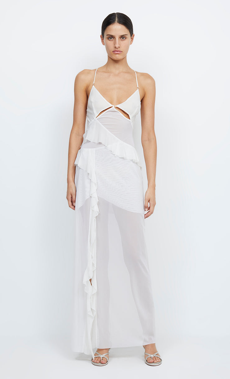PARADISE CUT OUT MAXI DRESS - IVORY