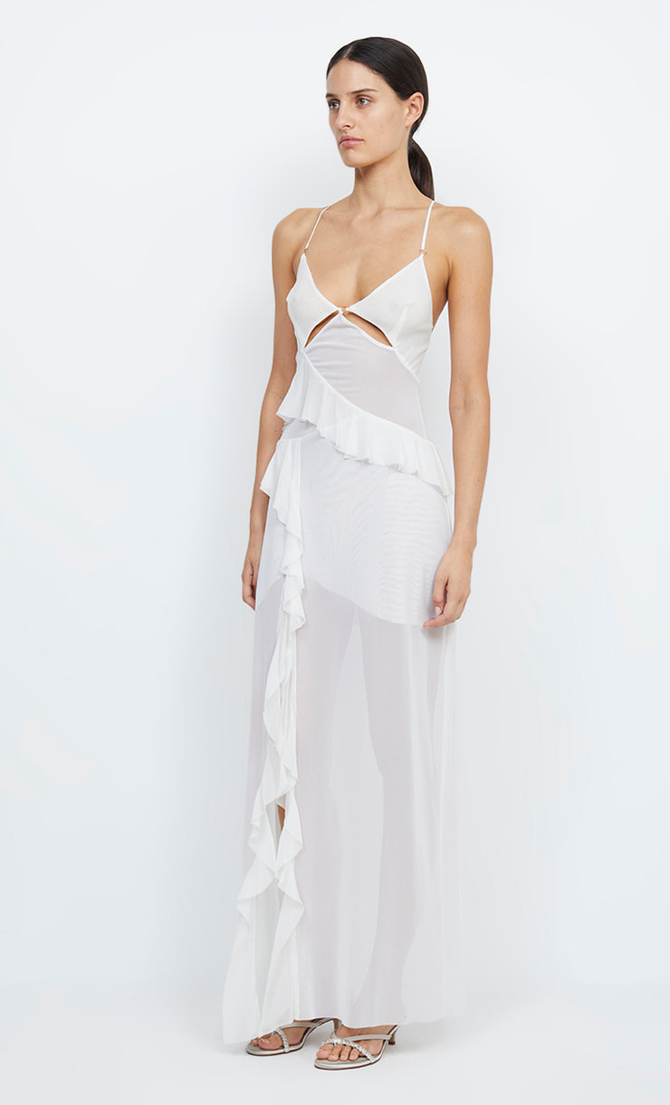 PARADISE CUT OUT MAXI DRESS - IVORY