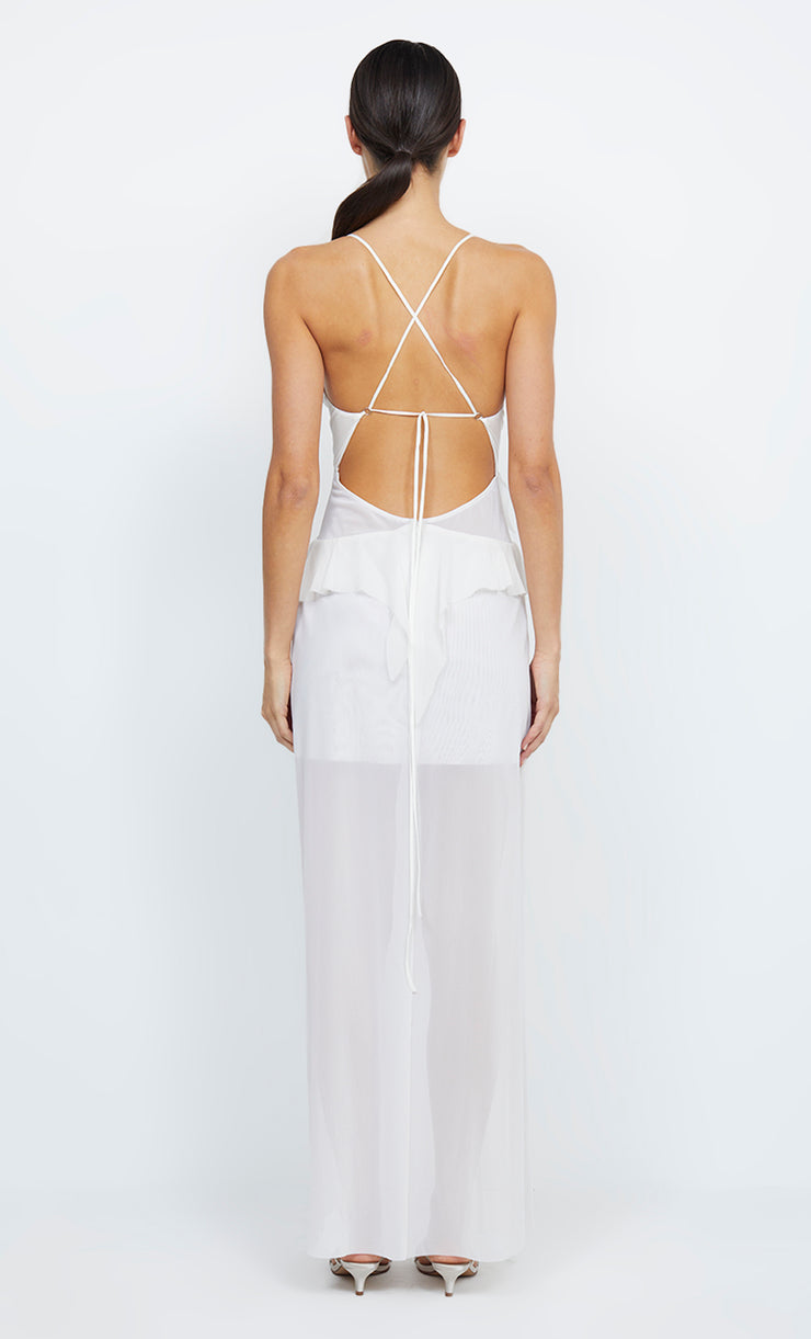 PARADISE CUT OUT MAXI DRESS - IVORY