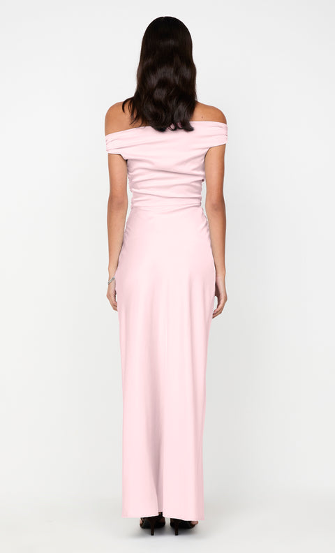 ETERNITY OFF SHOULDER MAXI - POWDER PINK