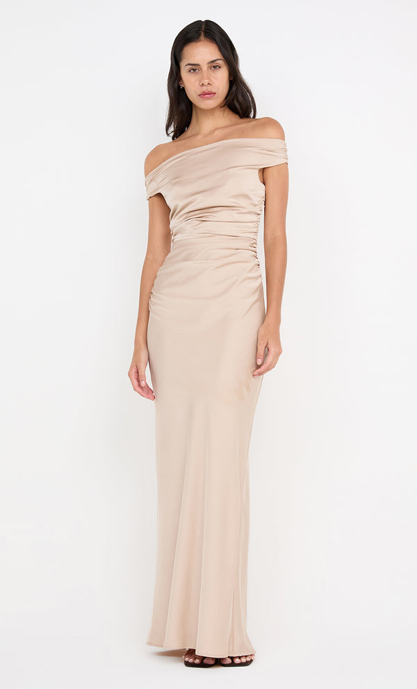 ETERNITY OFF SHOULDER MAXI - SAND