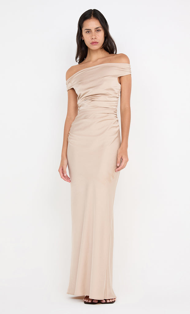 ETERNITY OFF SHOULDER MAXI - SAND