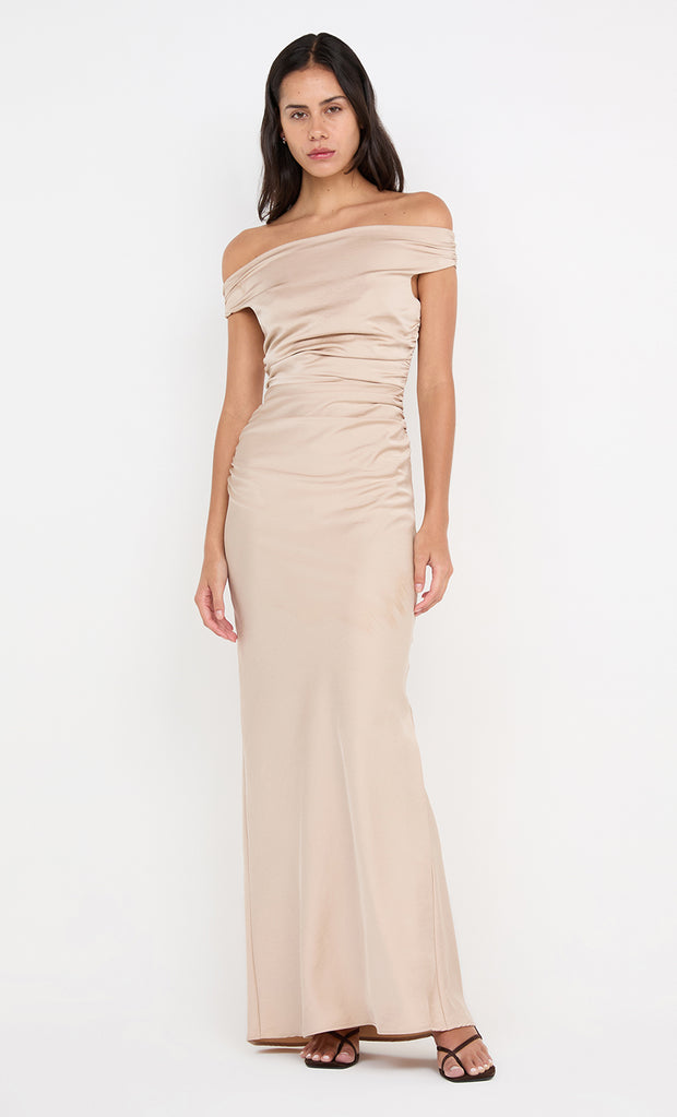 ETERNITY OFF SHOULDER MAXI - SAND