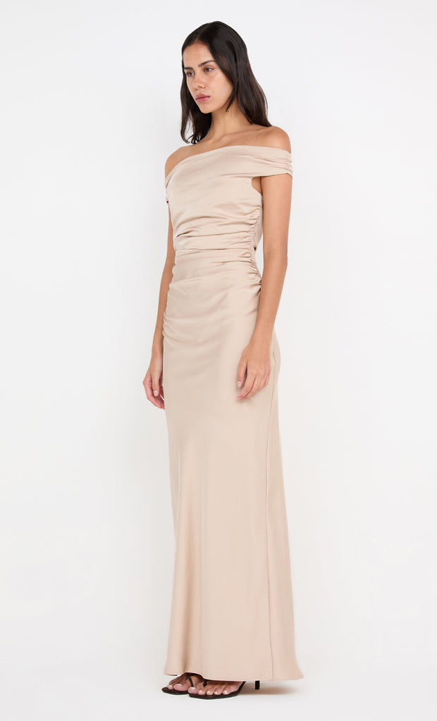 ETERNITY OFF SHOULDER MAXI - SAND