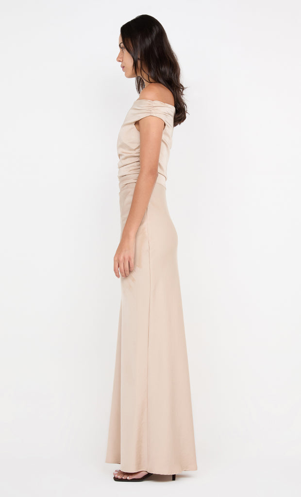 ETERNITY OFF SHOULDER MAXI - SAND