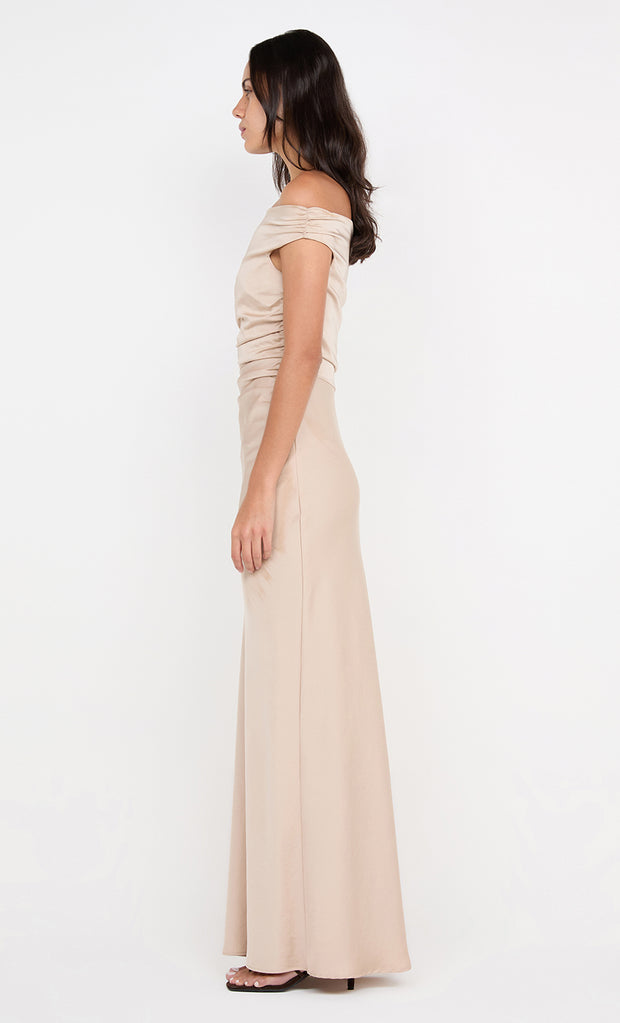 ETERNITY OFF SHOULDER MAXI - SAND