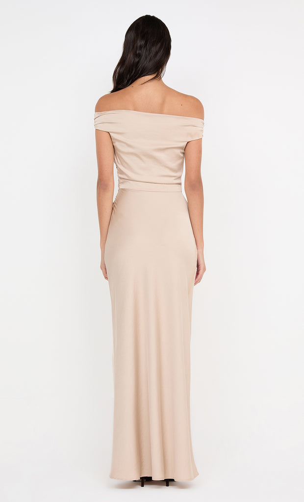 ETERNITY OFF SHOULDER MAXI - SAND
