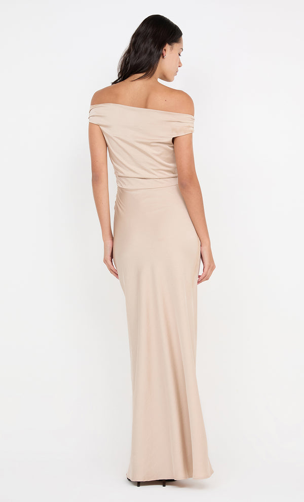 ETERNITY OFF SHOULDER MAXI - SAND