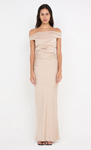 ETERNITY OFF SHOULDER MAXI - SAND