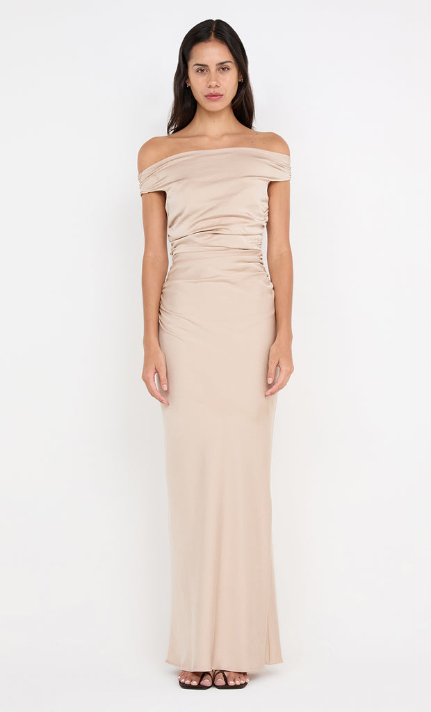ETERNITY OFF SHOULDER MAXI - SAND