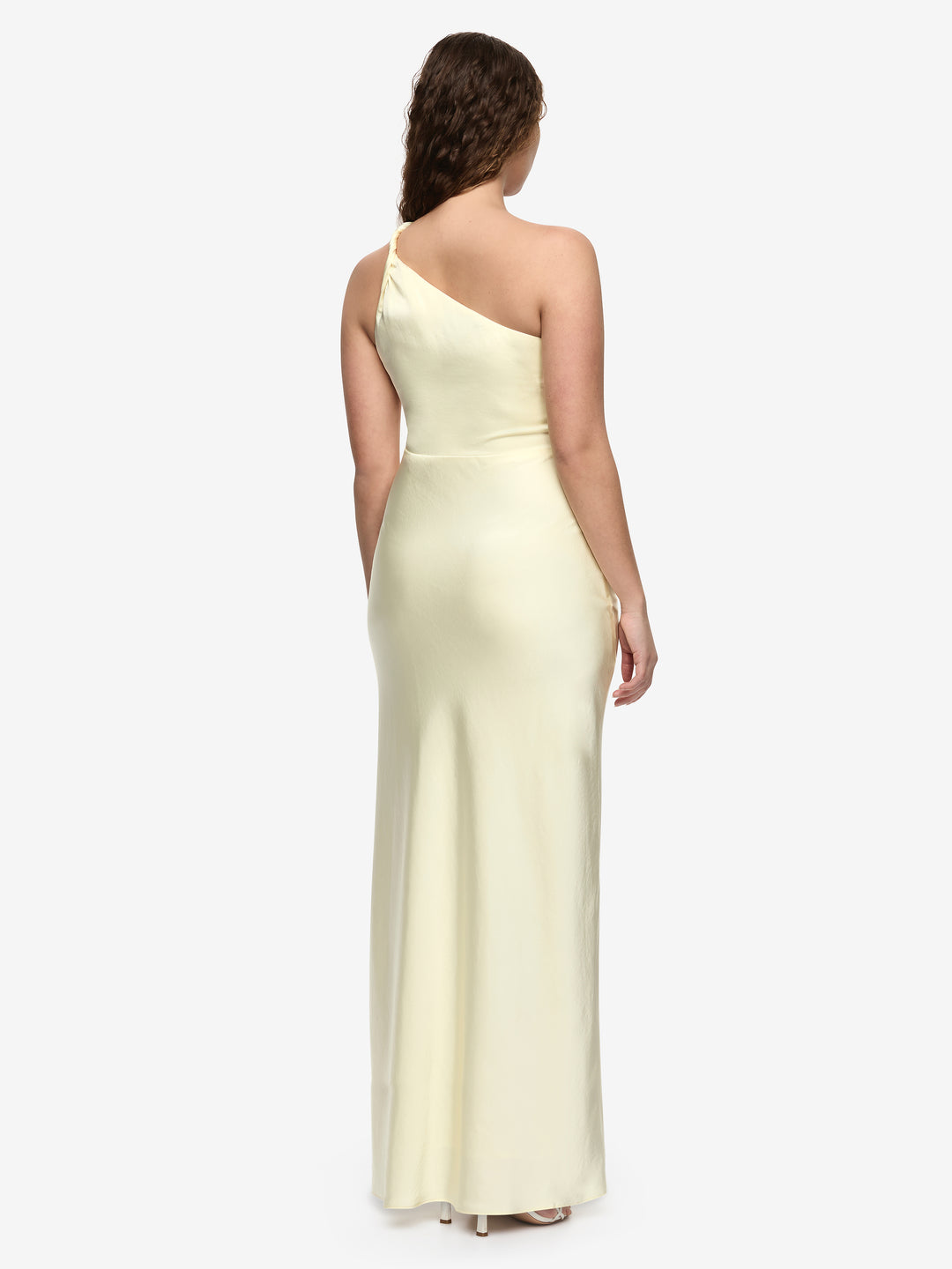 LUNETTA TWIST STRAP DRESS - ICE YELLOW