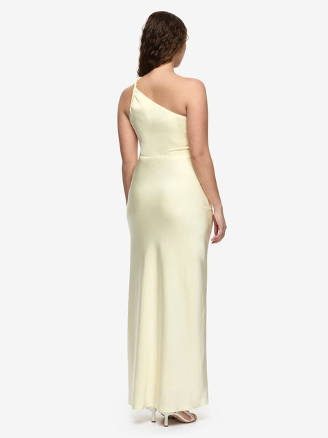 LUNETTA ASYM DRESS - ICE YELLOW