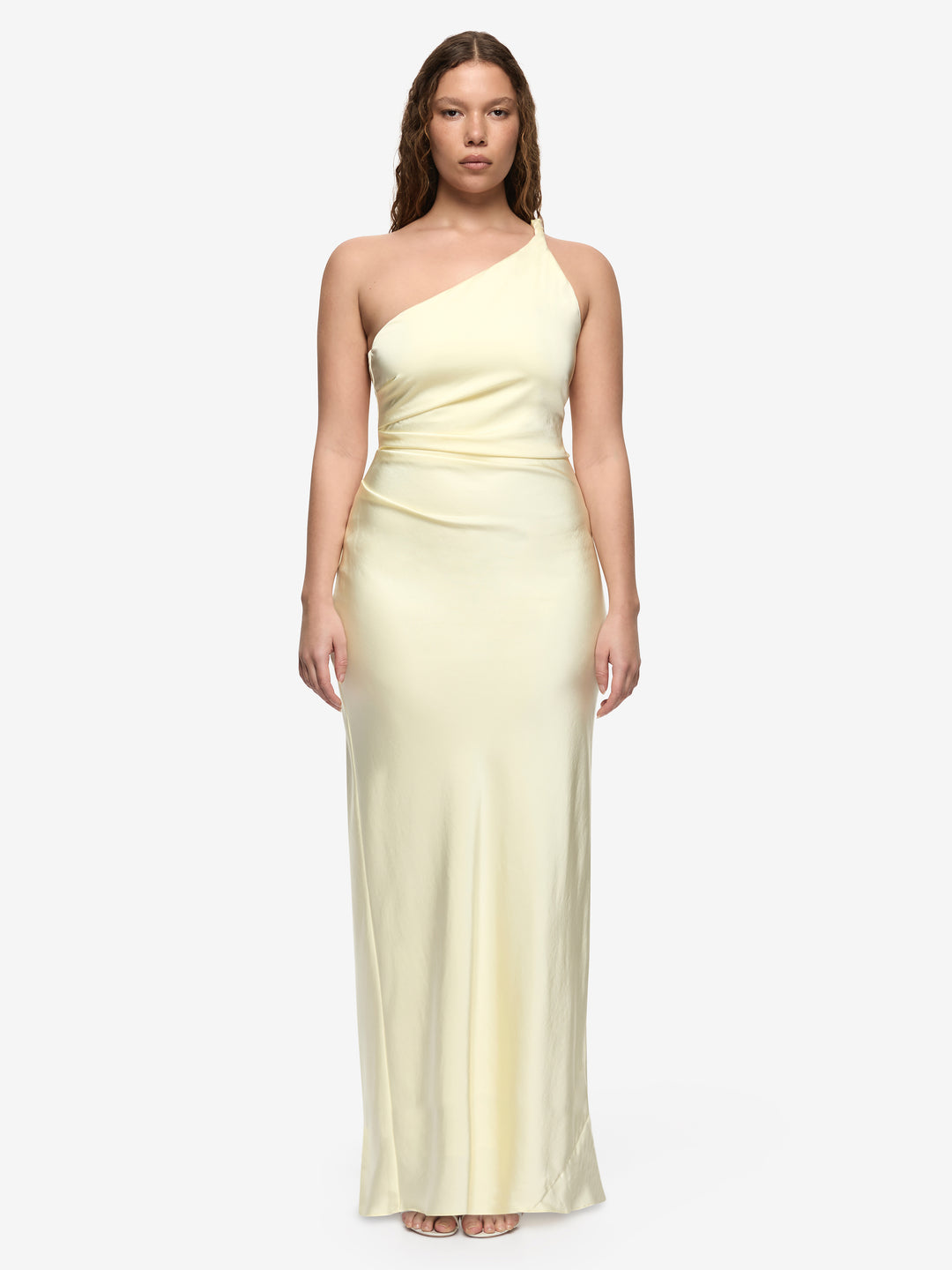 LUNETTA TWIST STRAP DRESS - ICE YELLOW