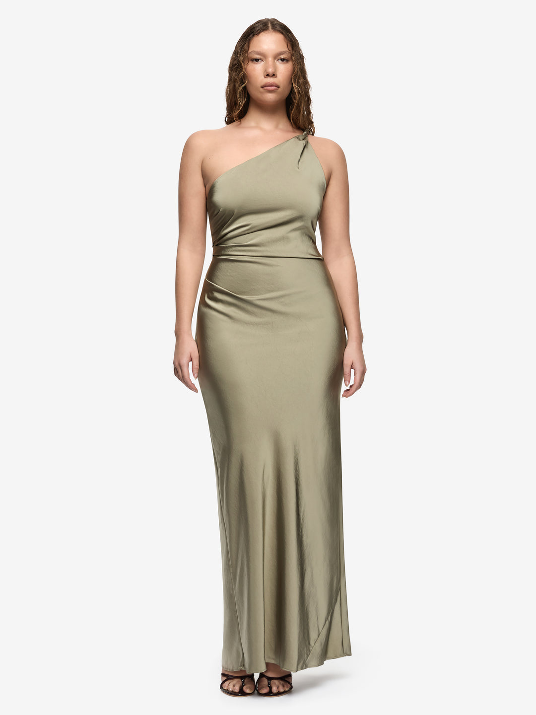 LUNETTA ASYM DRESS - SAGE