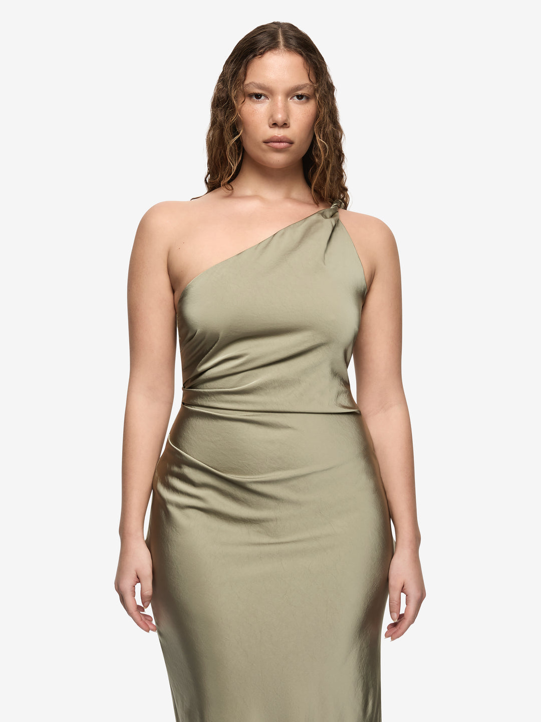 LUNETTA ASYM DRESS - SAGE