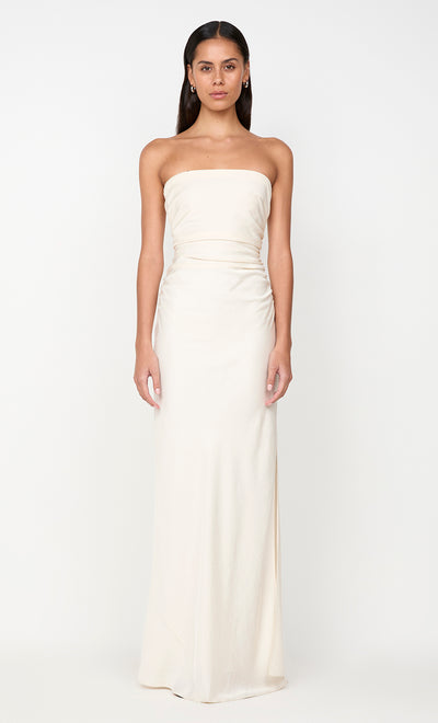 ETERNITY STRAPLESS MAXI DRESS - CREAM