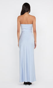 ETERNITY STRAPLESS MAXI DRESS - DUSTY BLUE