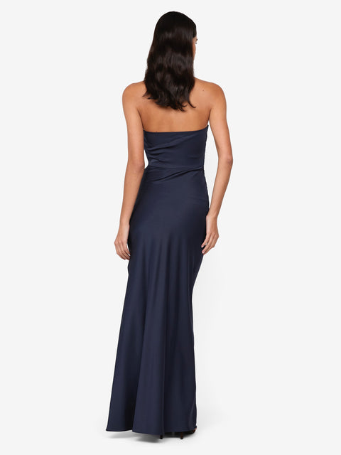 ETERNITY STRAPLESS MAXI DRESS - INK