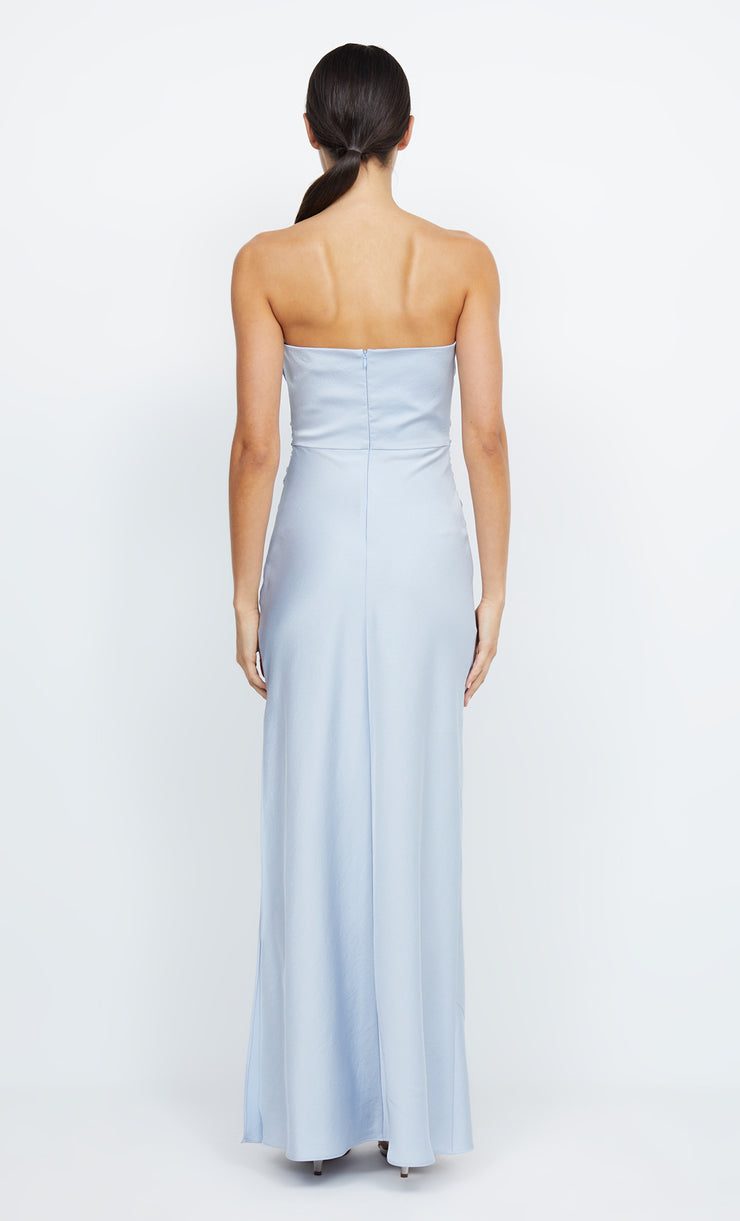 ETERNITY STRAPLESS MAXI - DUSTY BLUE – BEC + BRIDGE US