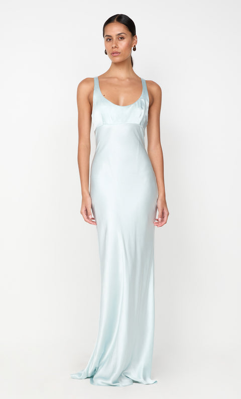 MAXINA CROSSOVER DRESS - ARCTIC BLUE