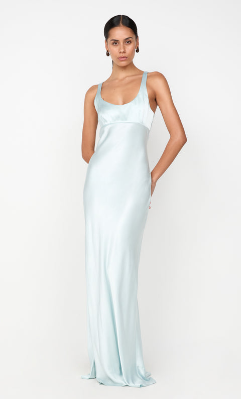 MAXINA CROSSOVER DRESS - ARCTIC BLUE