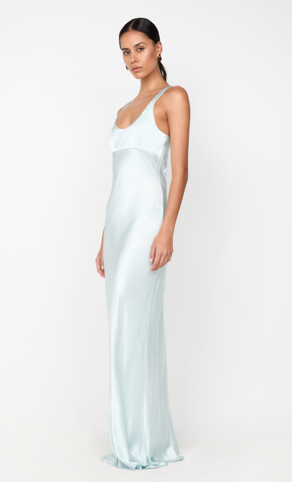 MAXINA CROSSOVER DRESS - ARCTIC BLUE