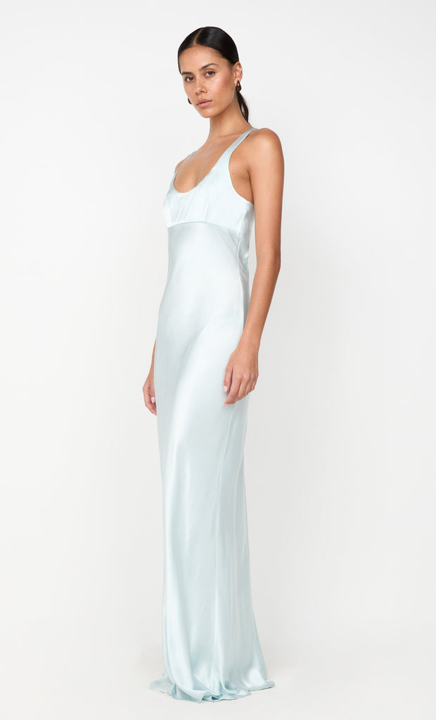 MAXINA CROSSOVER DRESS - ARCTIC BLUE