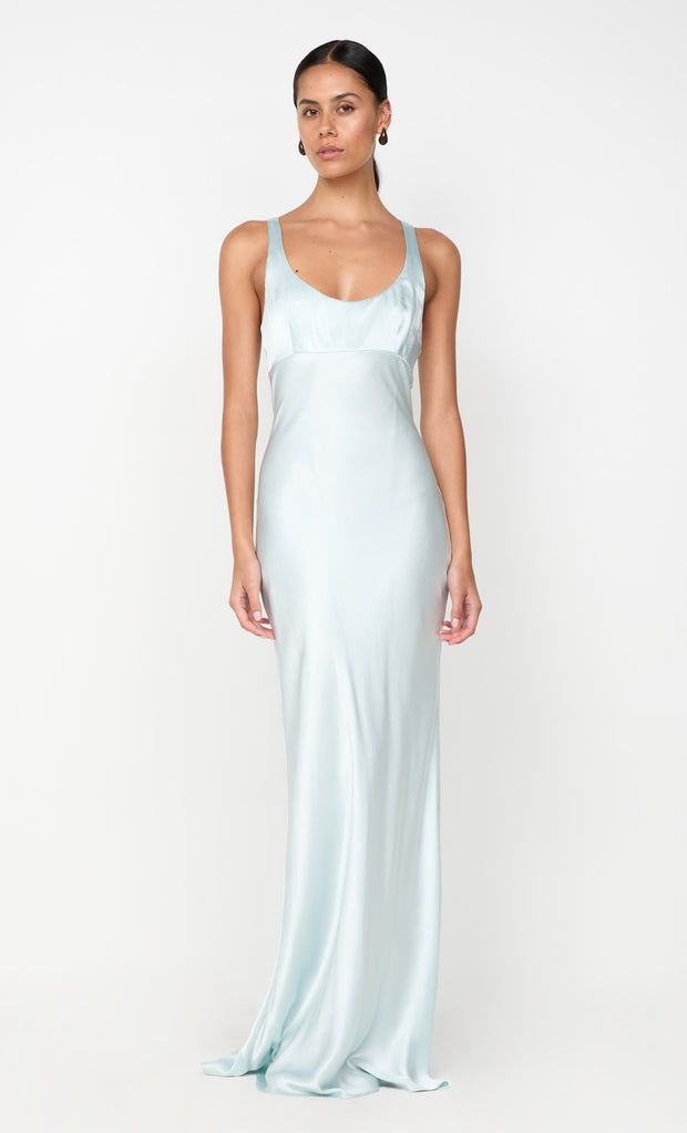 MAXINA CROSSOVER DRESS - ARCTIC BLUE