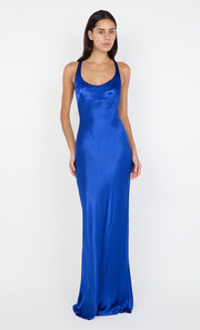 MAXINA CROSSOVER DRESS - MEDITERRANEAN BLUE