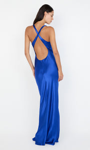 MAXINA CROSSOVER DRESS - MEDITERRANEAN BLUE