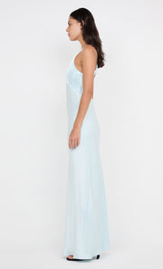 THE DREAMER V NECK DRESS - ARCTIC BLUE