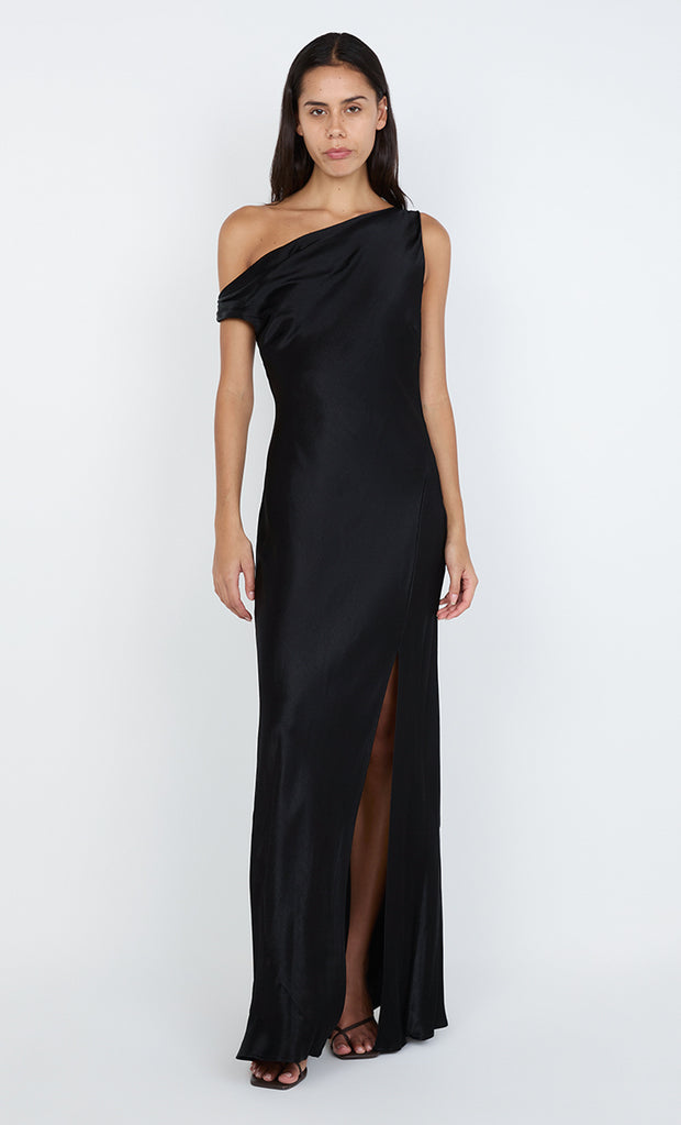 SOL ASYM DRESS - BLACK