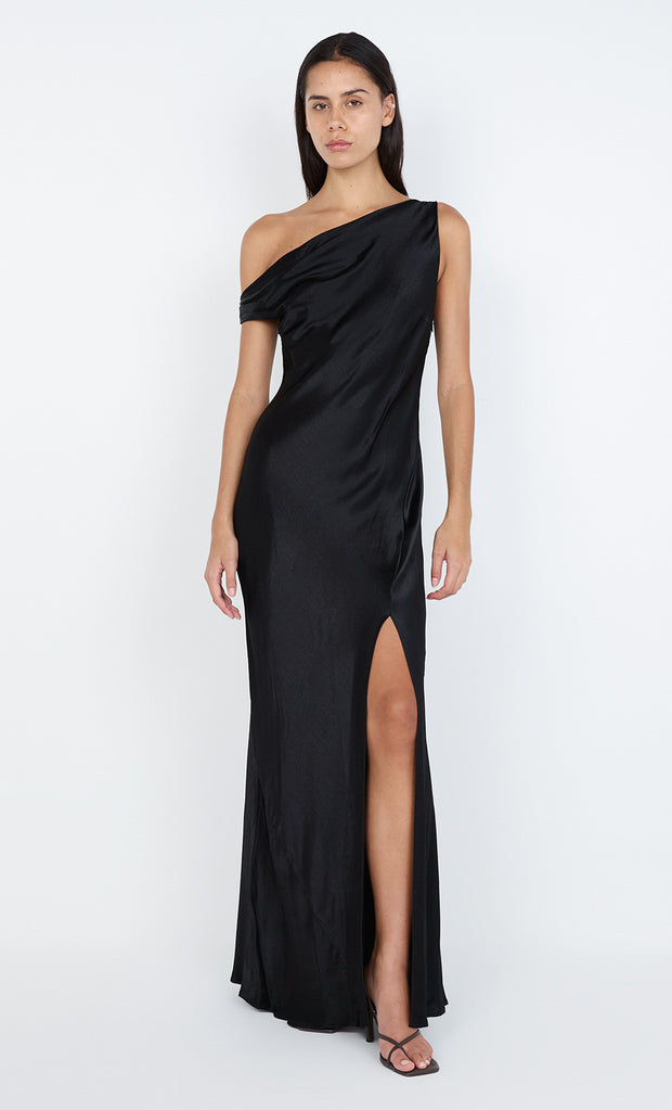 SOL ASYM DRESS - BLACK
