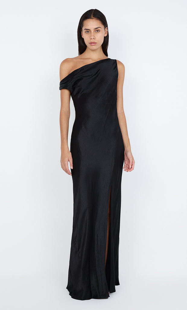 SOL ASYM DRESS - BLACK