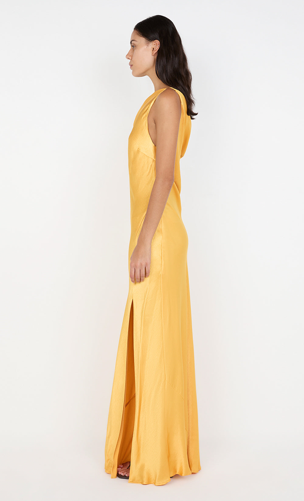 Sol Asym Dress in Mango - Bec + Bridge 0 Sol Asym Dress in Mango - Bec + Bridge 0