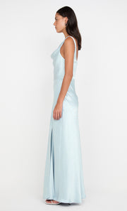 AUSTEN COWL NECK MAXI DRESS - ARCTIC BLUE