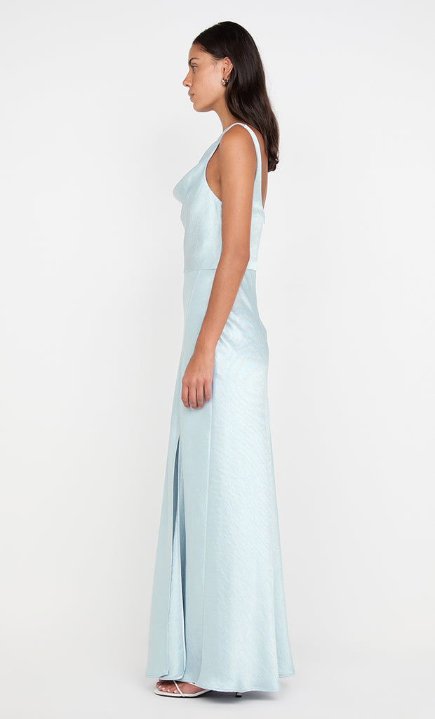 AUSTEN COWL NECK MAXI DRESS - ARCTIC BLUE