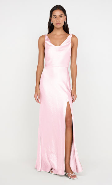 pink dress bec and bridge Apolline ASYM MAXI Dress - Powder PINK