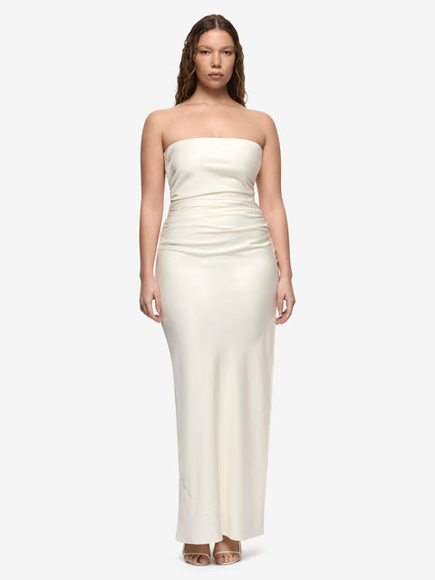 ETERNITY STRAPLESS MAXI DRESS - CREAM