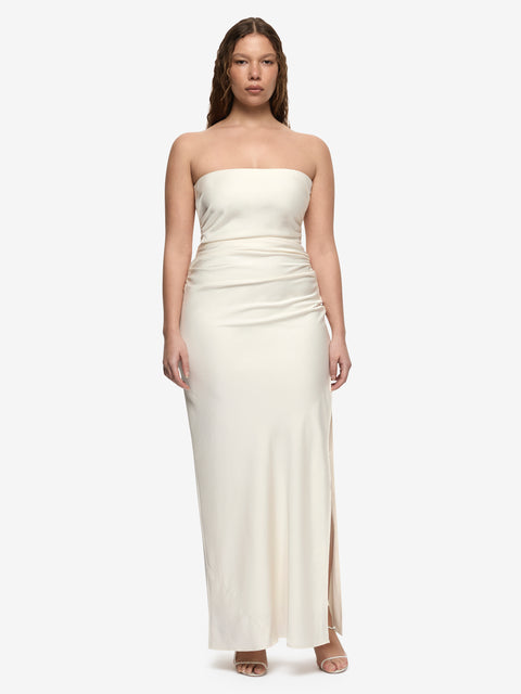 ETERNITY STRAPLESS MAXI DRESS - CREAM