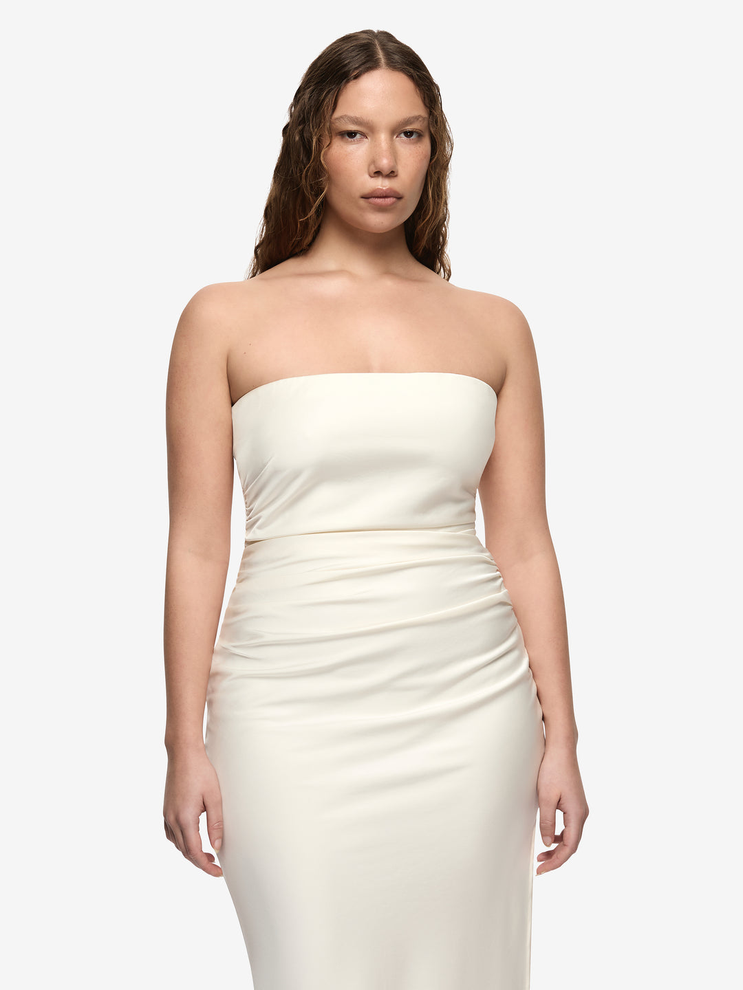 ETERNITY STRAPLESS MAXI DRESS - CREAM