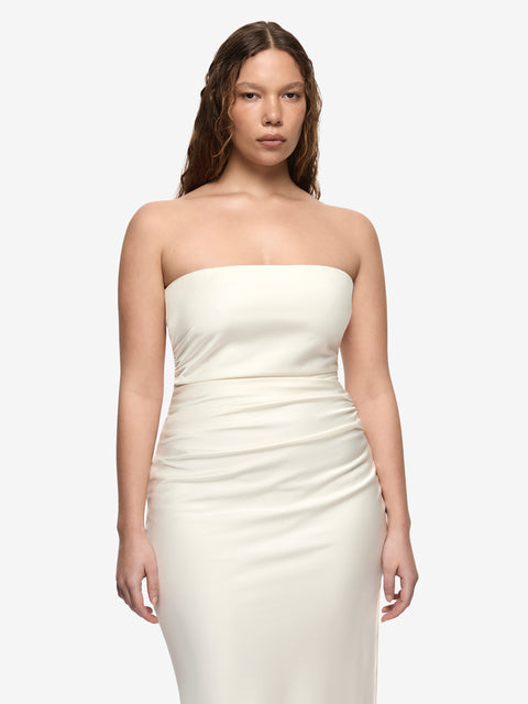 ETERNITY STRAPLESS MAXI DRESS - CREAM