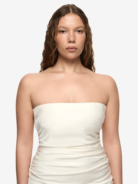 ETERNITY STRAPLESS MAXI DRESS - CREAM