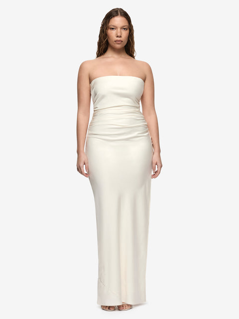 ETERNITY STRAPLESS MAXI DRESS - CREAM