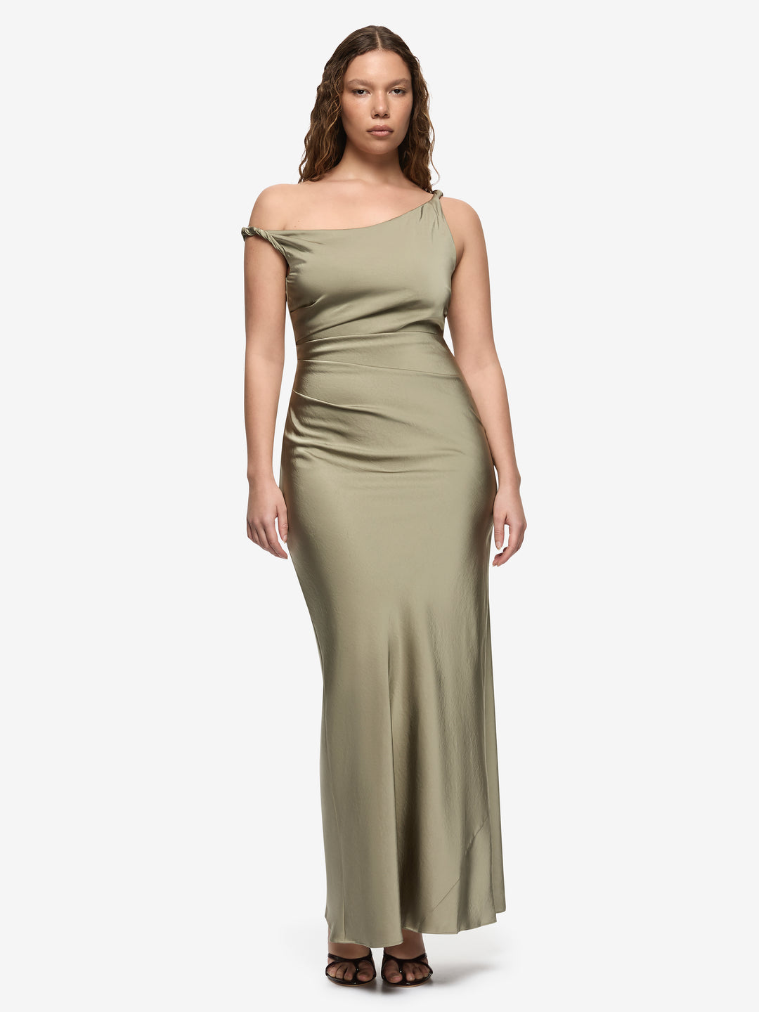 LUNETTA TWIST STRAP DRESS - SAGE