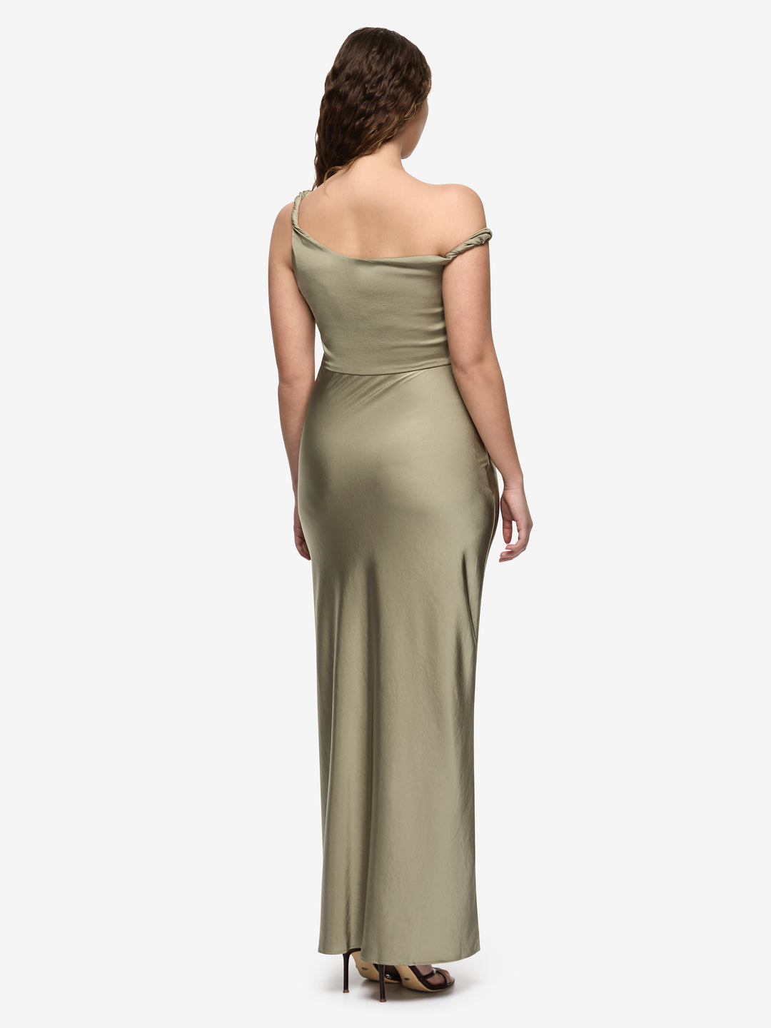 LUNETTA TWIST STRAP DRESS - SAGE