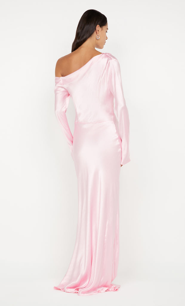SIENA ASYM MAXI DRESS - POWDER PINK