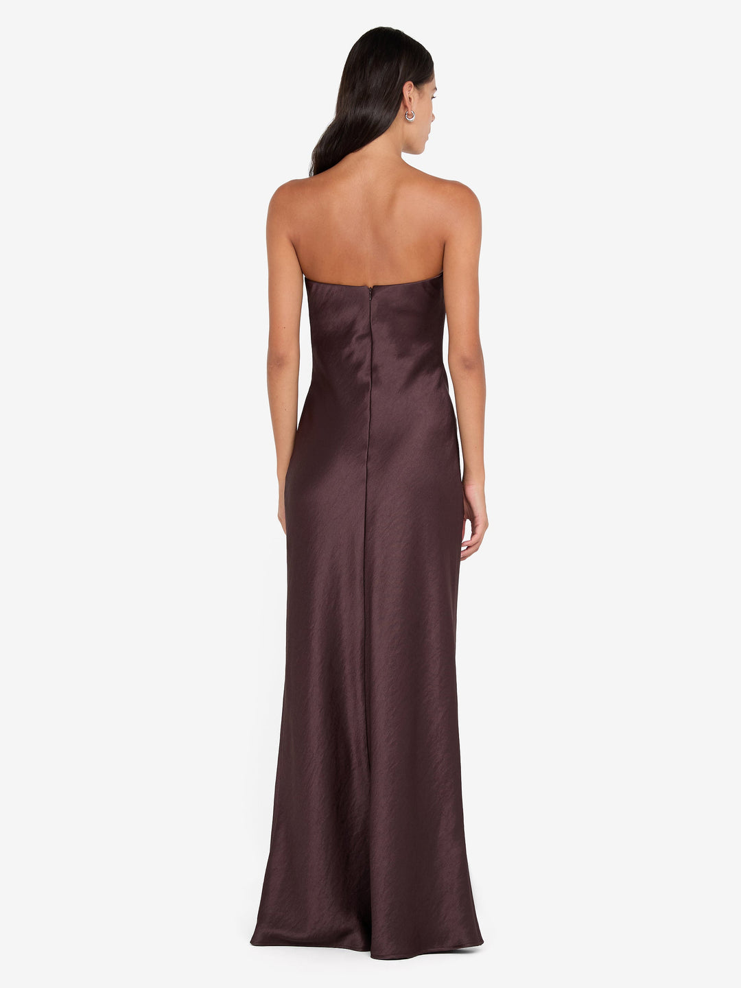 AUSTEN STRAPLESS MAXI DRESS - DARK CHOCOLATE