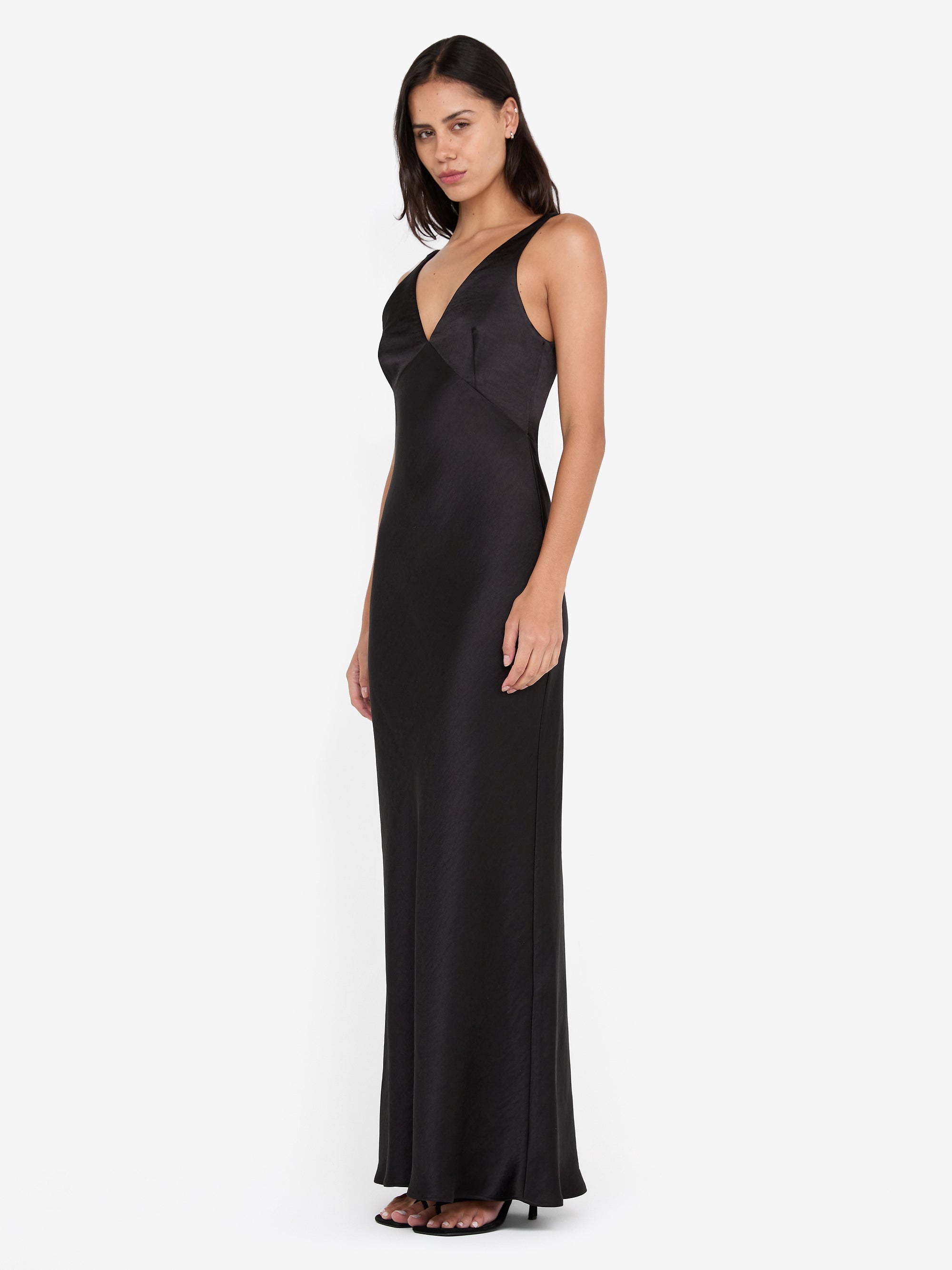 AUSTEN V NECK MAXI DRESS - BLACK – BEC + BRIDGE US